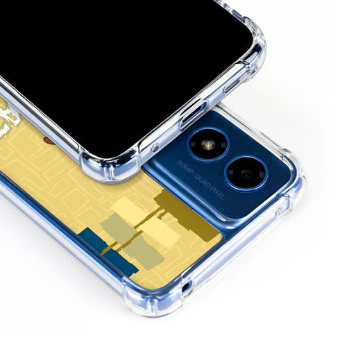 Looney Tunes Tasmanian Devil Swirl Cream Moto G 5G (2024) Clear Case